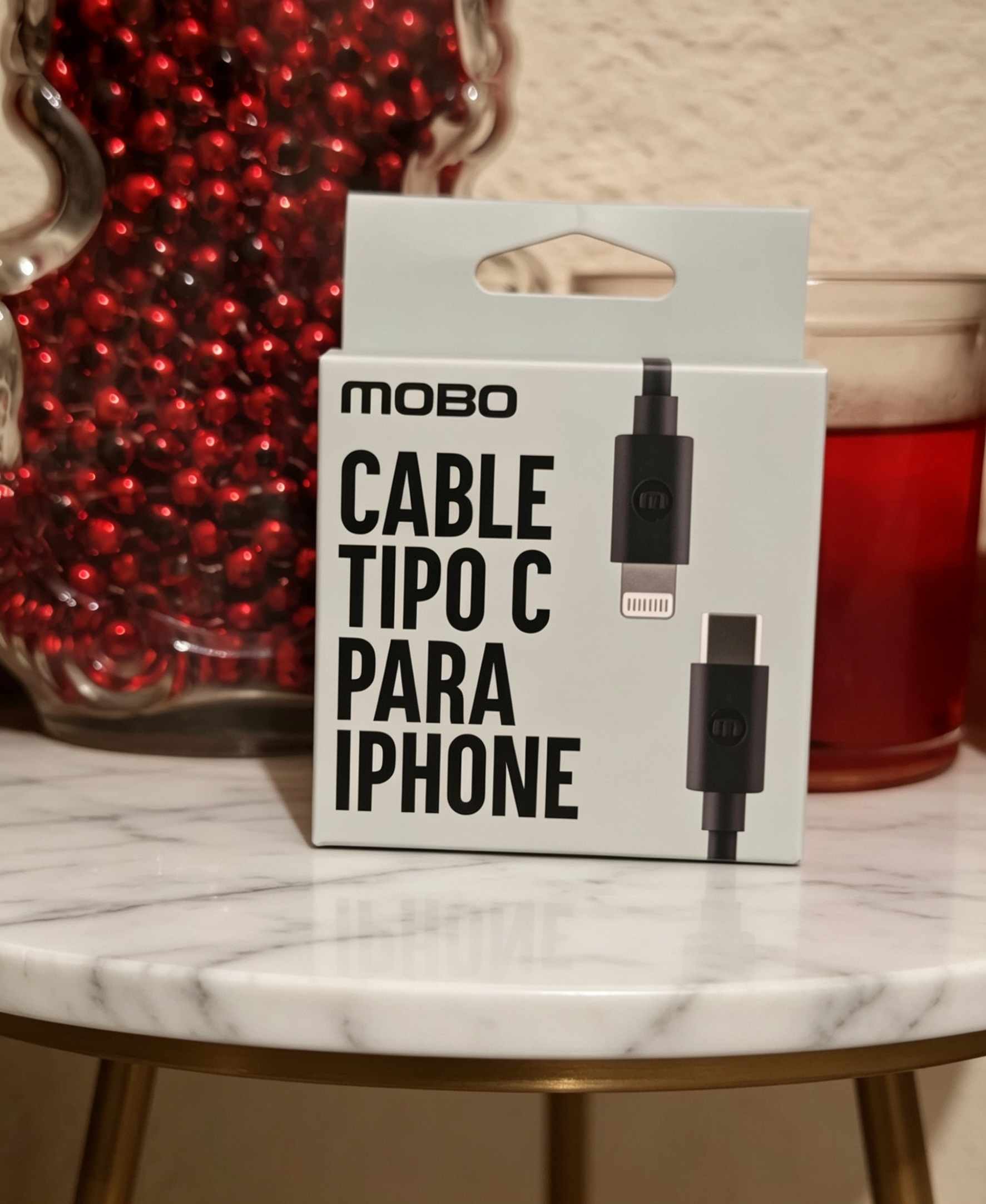Cable MOBO Tipo C a Lightning (Certificado para iPhone)